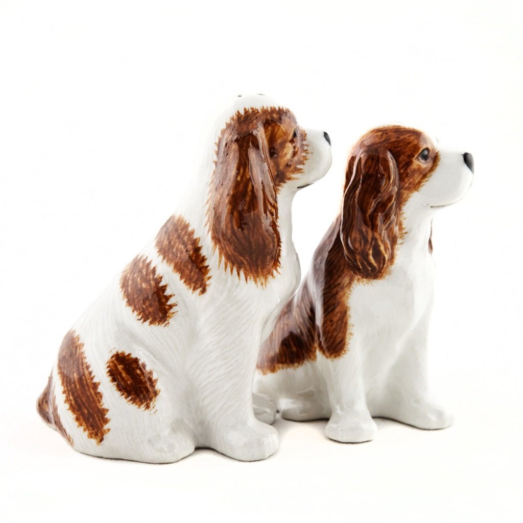 Blenheim King Charles Spaniel Salt & Pepper Shakers