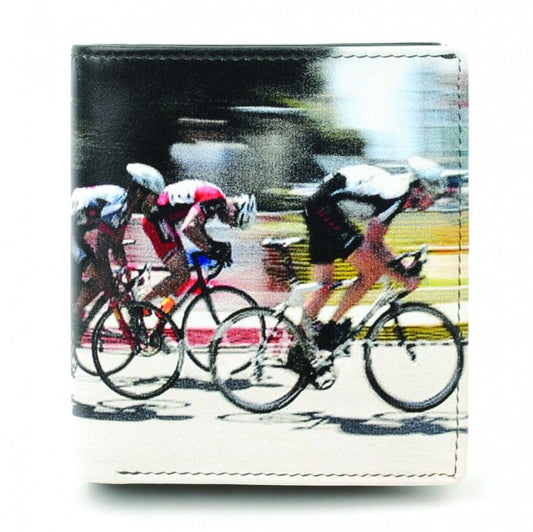 Golunski Retro Gents Leather Wallet With Cyclist Design