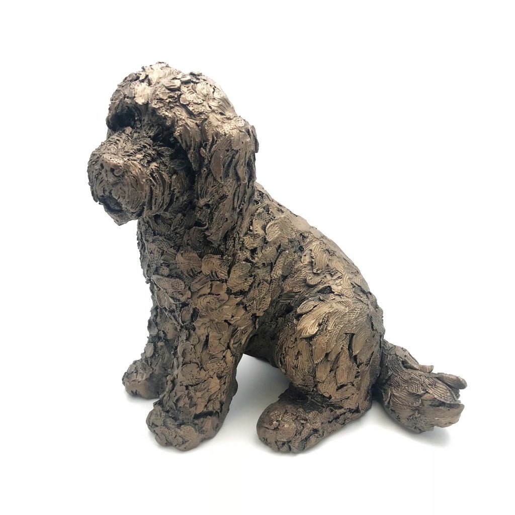 Frith - Lucy Cockapoo Dog Sculpture By Adrian Tinsley