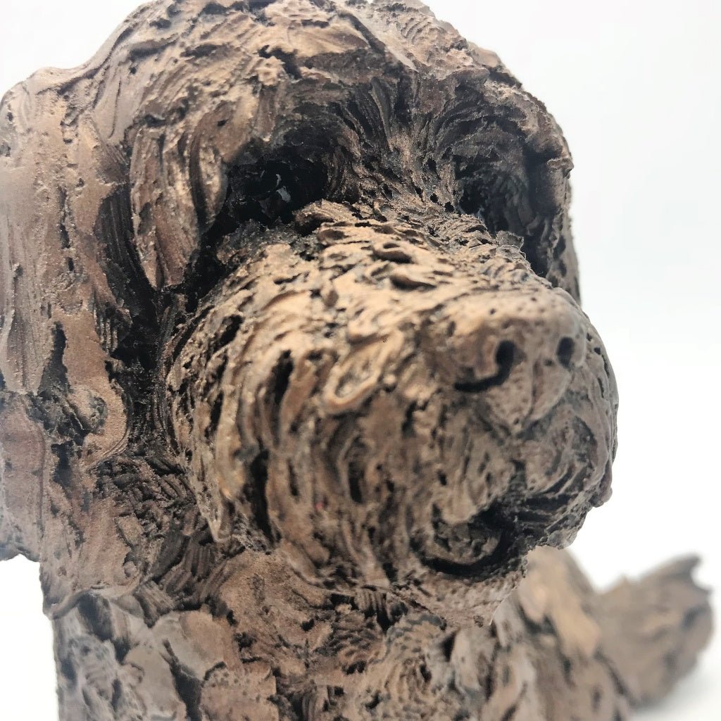 Frith - Lucy Cockapoo Dog Sculpture By Adrian Tinsley