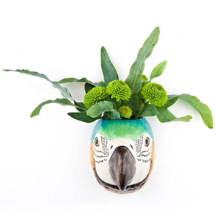 Macaw Parrot Wall Vase