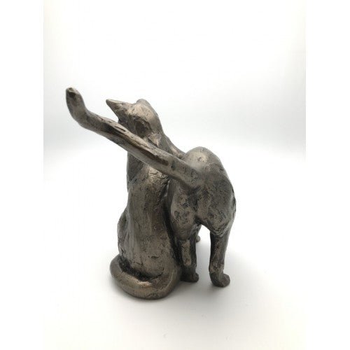 Frith - Making Friends Double Cat Sculpture By Paul Jenkins