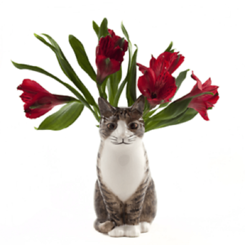 Millie Cat Large Flower Vase