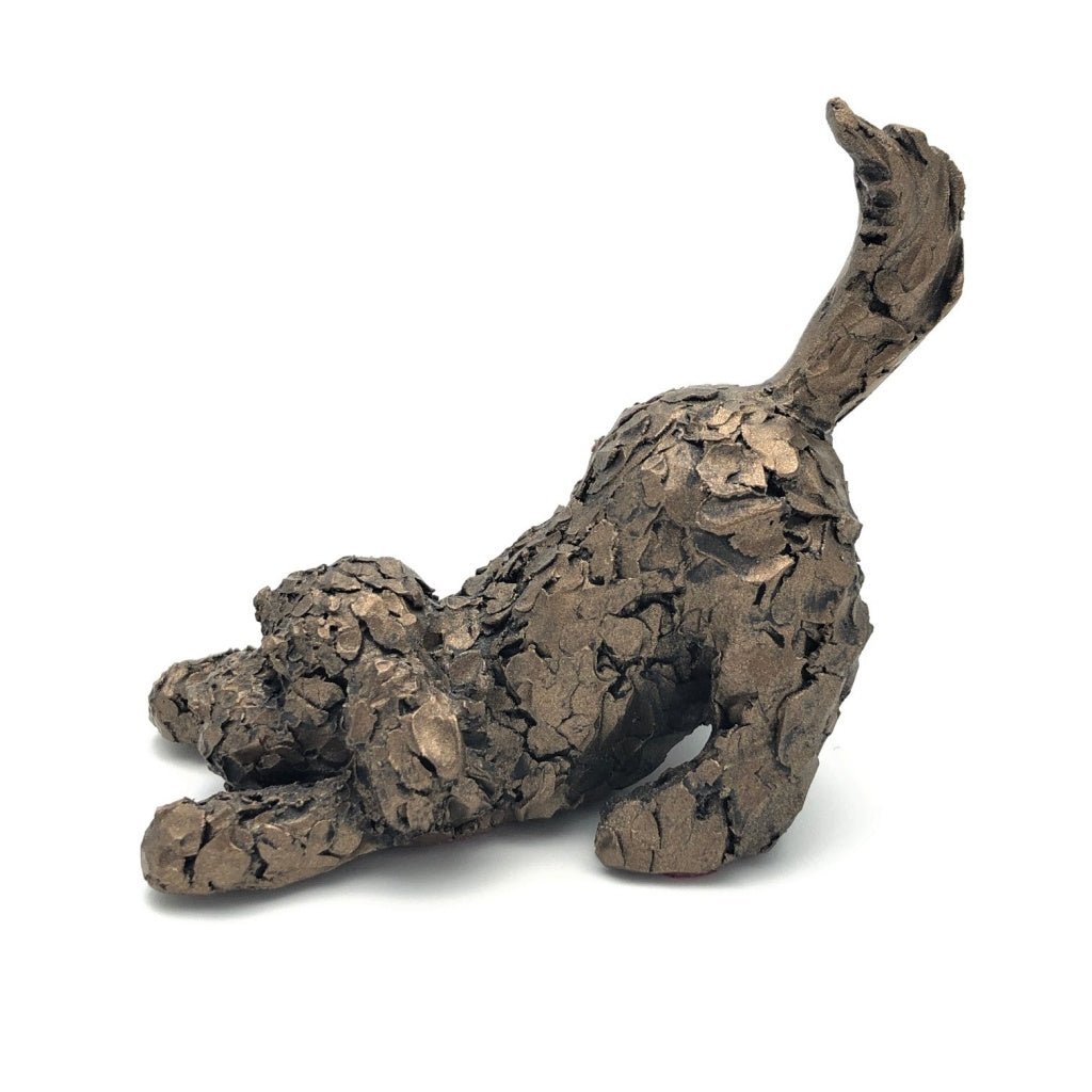 Frith Miniature Cockapoo Playing Mischief In Cold Cast Bronze Made In UK