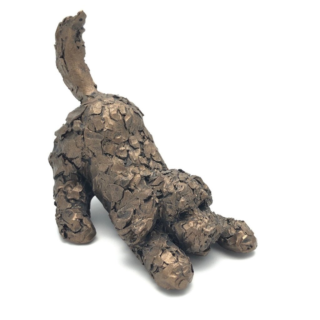 Frith Miniature Cockapoo Playing Mischief In Cold Cast Bronze Made In UK