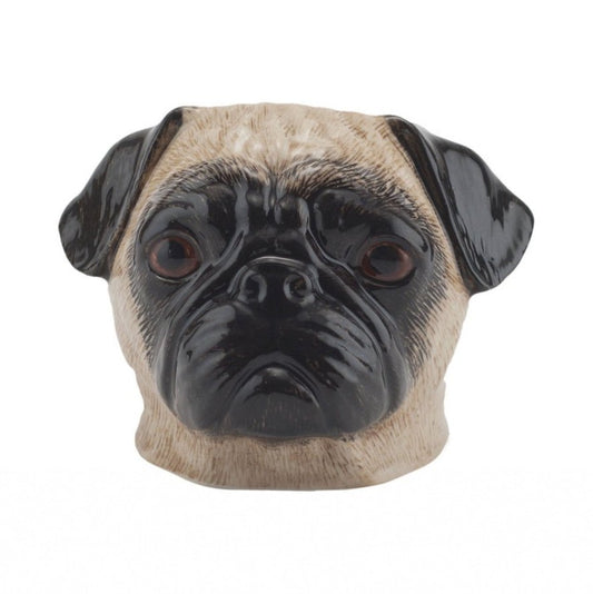 Pug Fawn Face Egg Cup