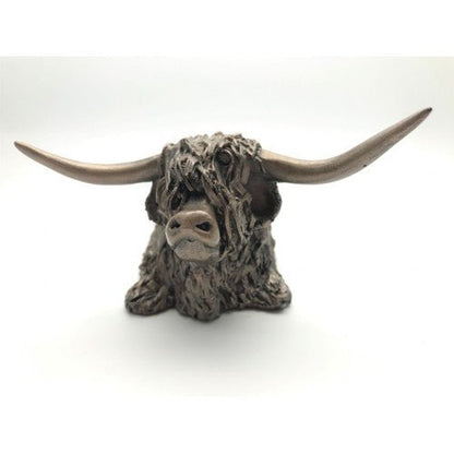 Frith - Highland Cow Sitting Sculpture By Veronica Ballan