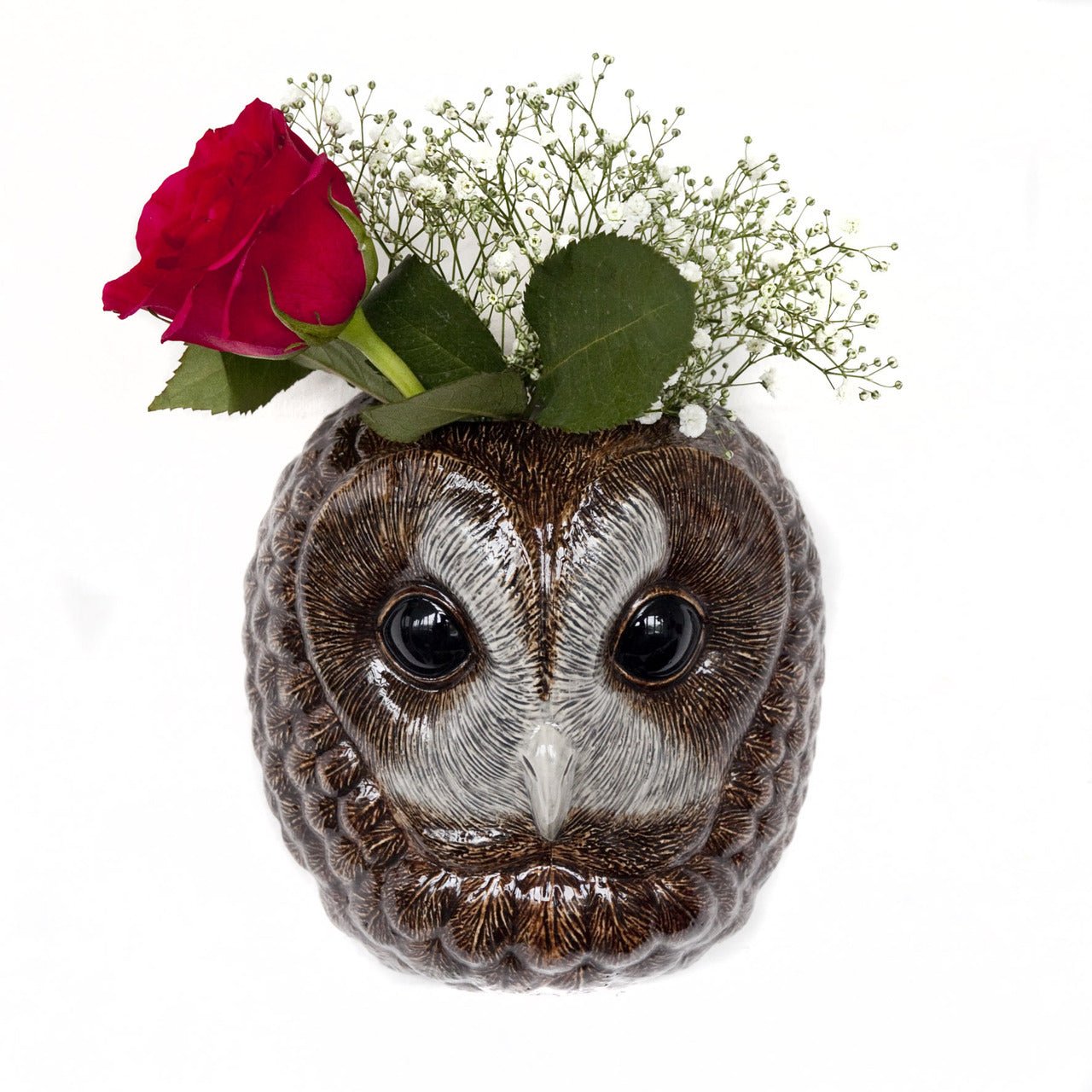 Tawny Owl Wall Vase