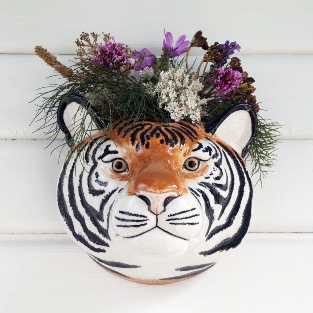 Tiger Wall Vase