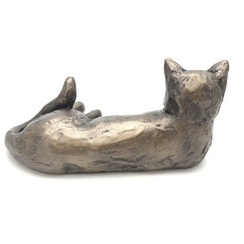 Frith - Tinkabelle Laying Down Cat Sculpture By Paul Jenkins