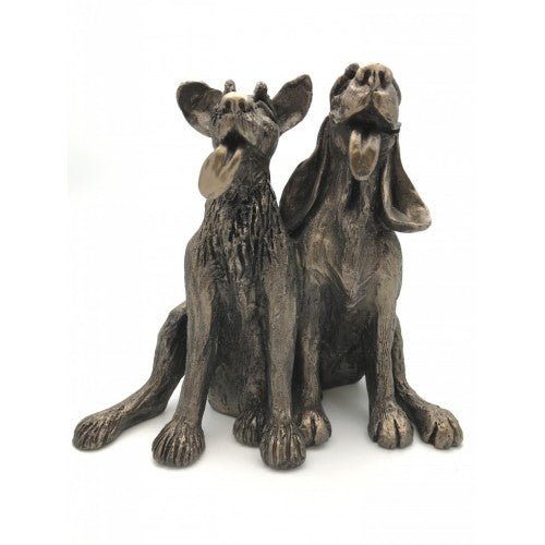 Frith - Tom And Fred Double Dog Sculpture By Harriet Dunn