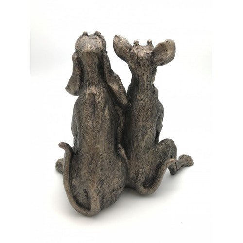 Frith - Tom And Fred Double Dog Sculpture By Harriet Dunn