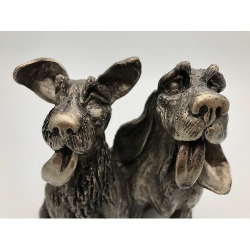 Frith - Tom And Fred Double Dog Sculpture By Harriet Dunn