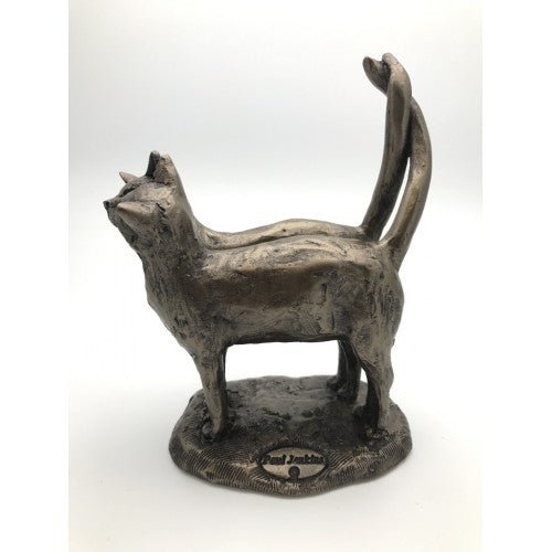 Frith - Two's Company Double Cat Sculpture By Paul Jenkins