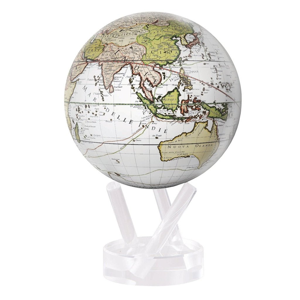 MOVA White Cassini Terrestrial 4.5" Globe