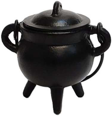 Cast Iron Cauldron Small Plain Witch & Magic Accessory for Wicca Potions Neopaganism