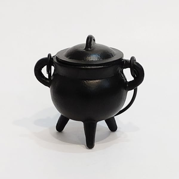 Cast Iron Cauldron Small Plain Witch & Magic Accessory for Wicca Potions Neopaganism