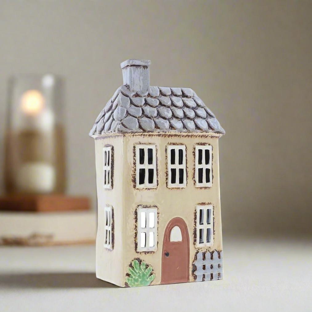 Garden House Cream Tea Light Holder Village Pottery