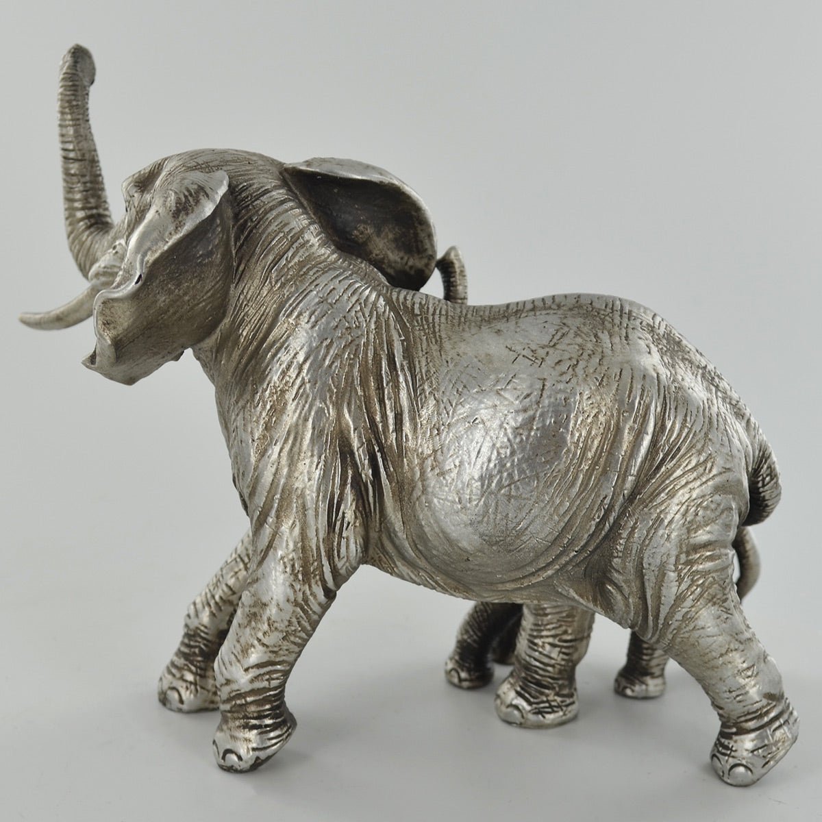 Mother & Baby Elephant Ornament Antique Silver Finish