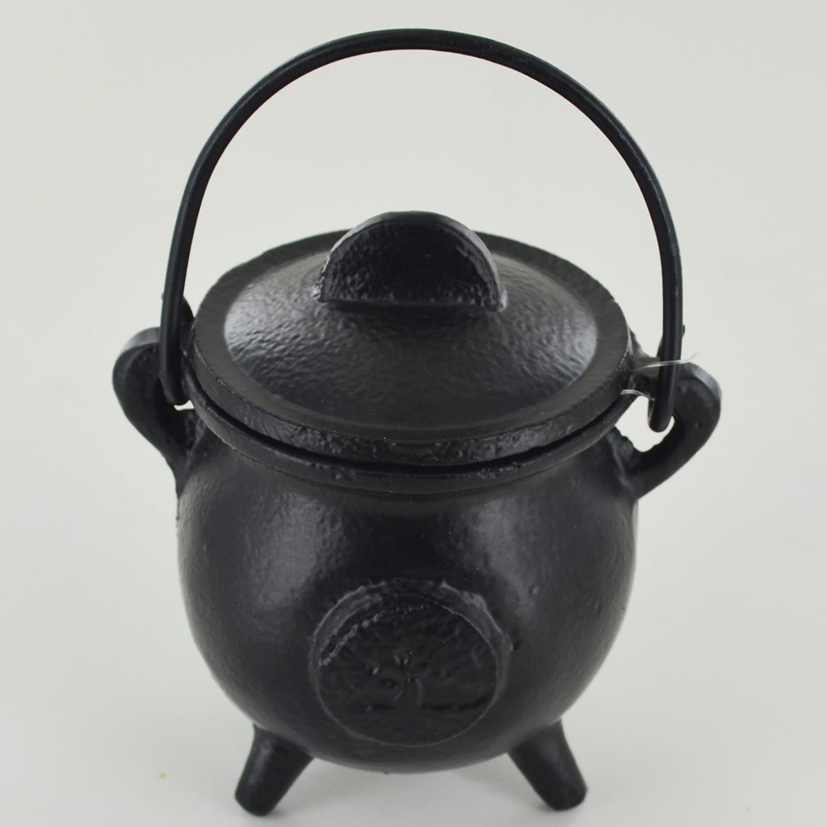 Cast Iron Cauldron Tree Of Life Design With Removable Lid