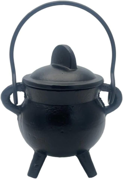 Cast Iron Cauldron Small Plain Witch & Magic Accessory for Wicca Potions Neopaganism