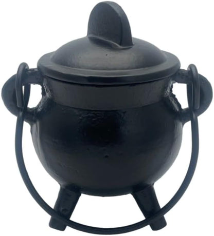 Cast Iron Cauldron Small Plain Witch & Magic Accessory for Wicca Potions Neopaganism