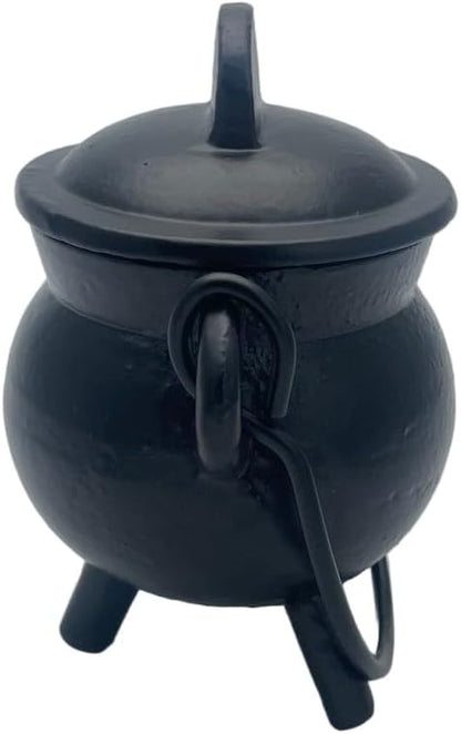 Cast Iron Cauldron Small Plain Witch & Magic Accessory for Wicca Potions Neopaganism