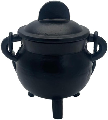 Cast Iron Cauldron Small Plain Witch & Magic Accessory for Wicca Potions Neopaganism