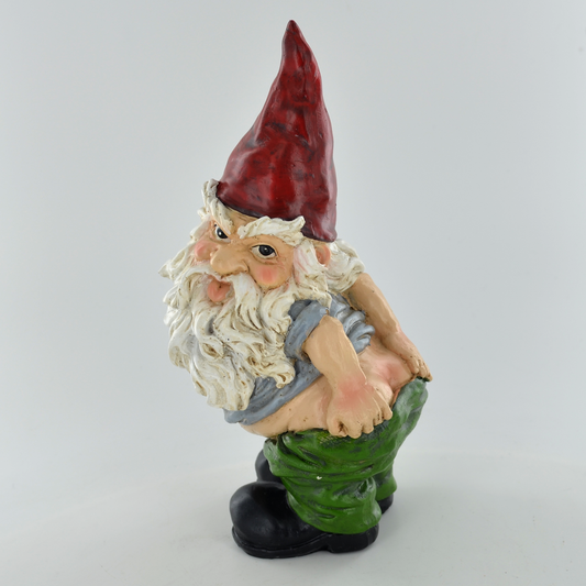 Gnome Mooning Showing Bottom Statue Cheeky Rude Comical Decor Home Or Garden