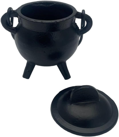 Cast Iron Cauldron Small Plain Witch & Magic Accessory for Wicca Potions Neopaganism