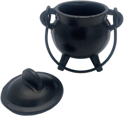 Cast Iron Cauldron Small Plain Witch & Magic Accessory for Wicca Potions Neopaganism