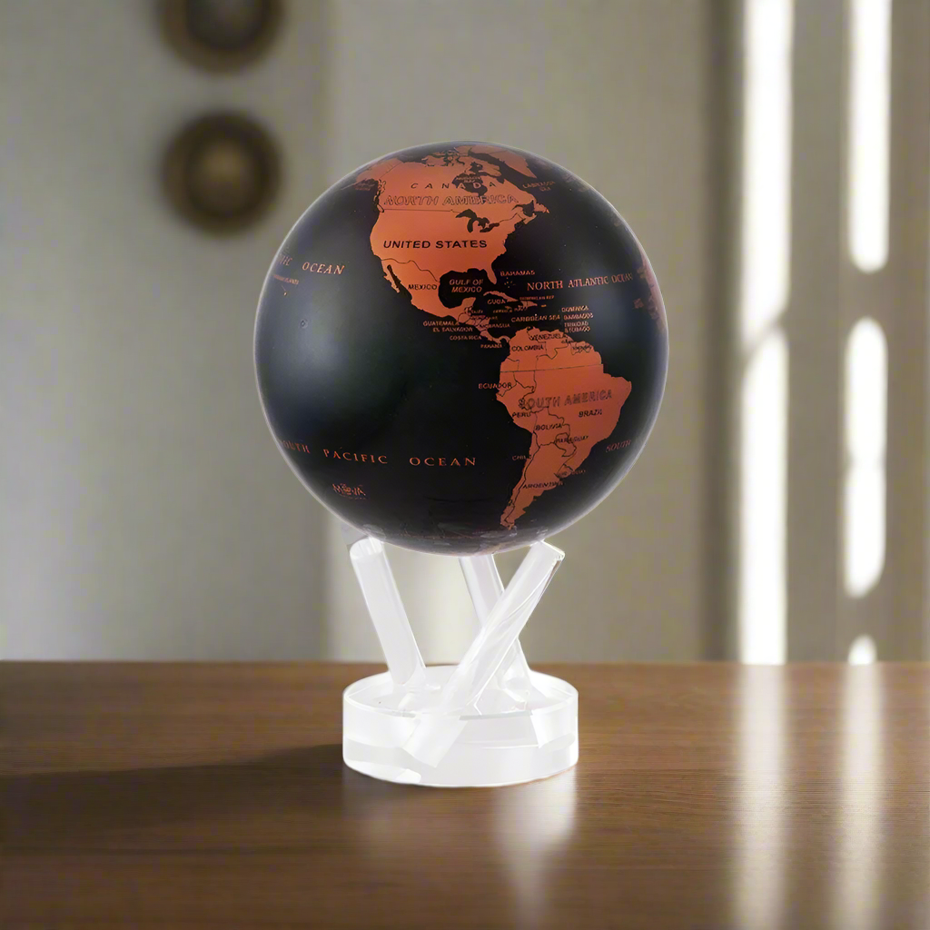 MOVA Black with Copper Map 4.5" Globe