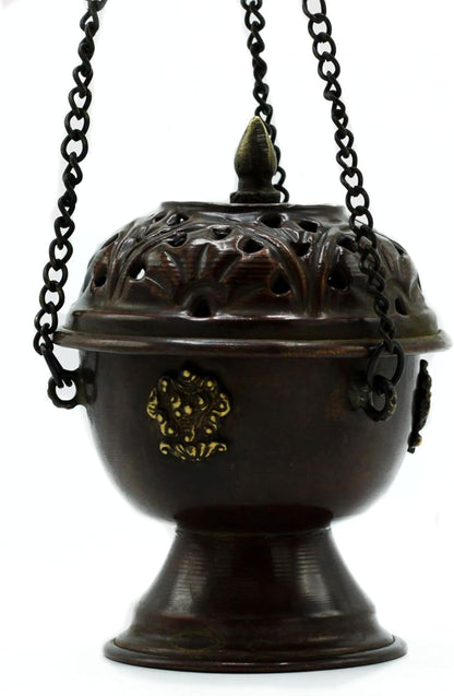 Copper Tibetan Incense Burner Classic Hanging