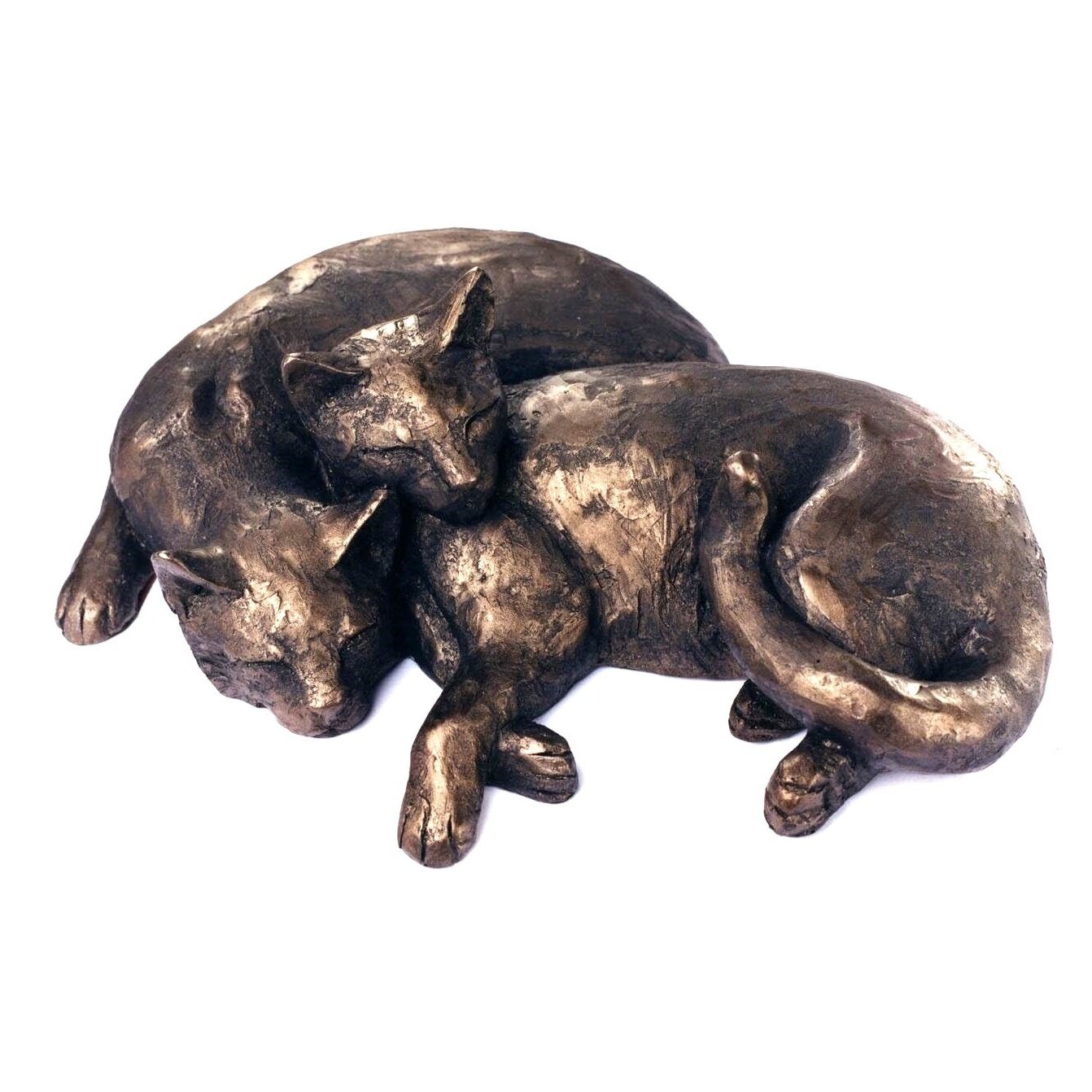 Frith - Spider and Cobweb Double Cat Sculpture