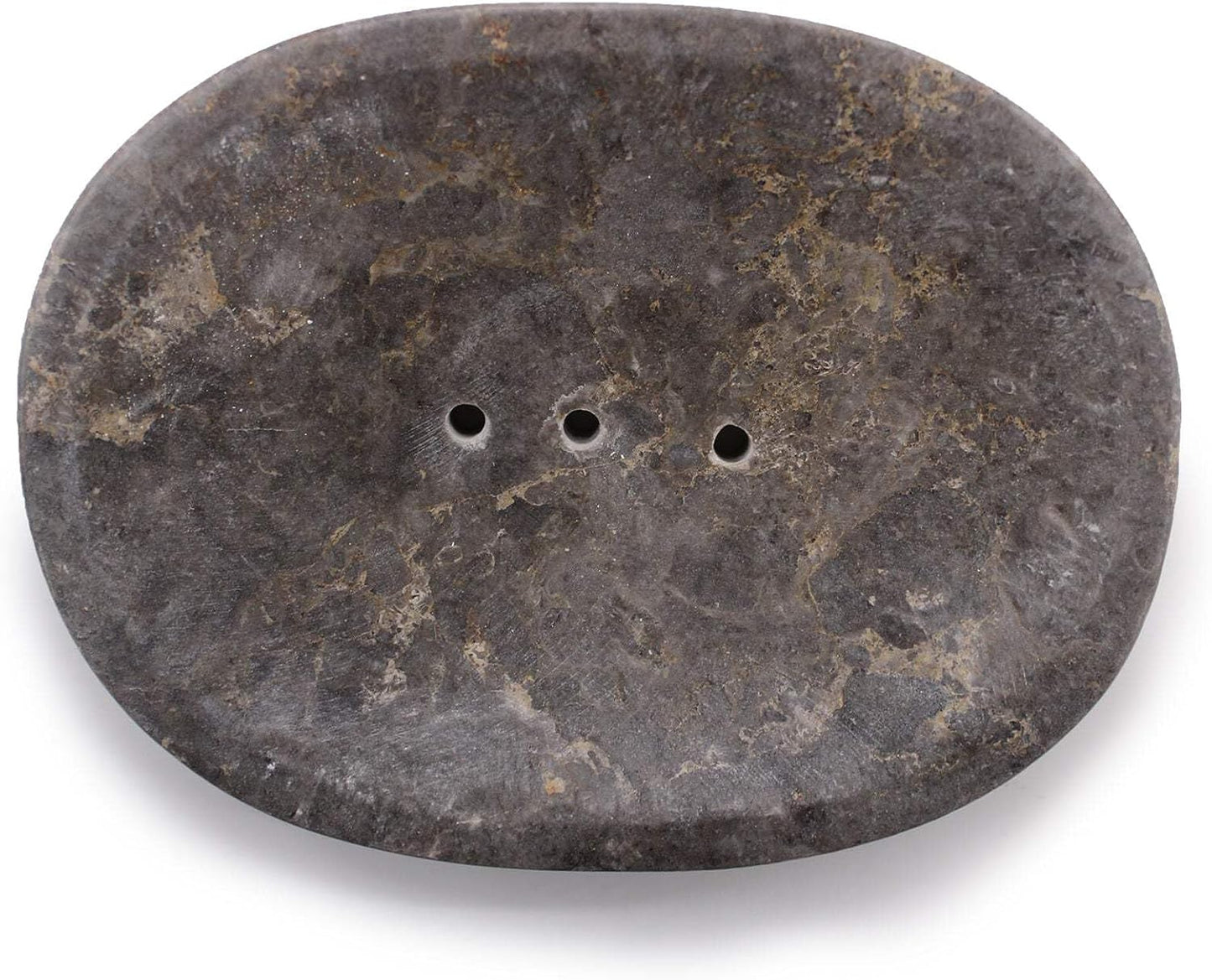 Classic Oval Grey Marble Soap Dish