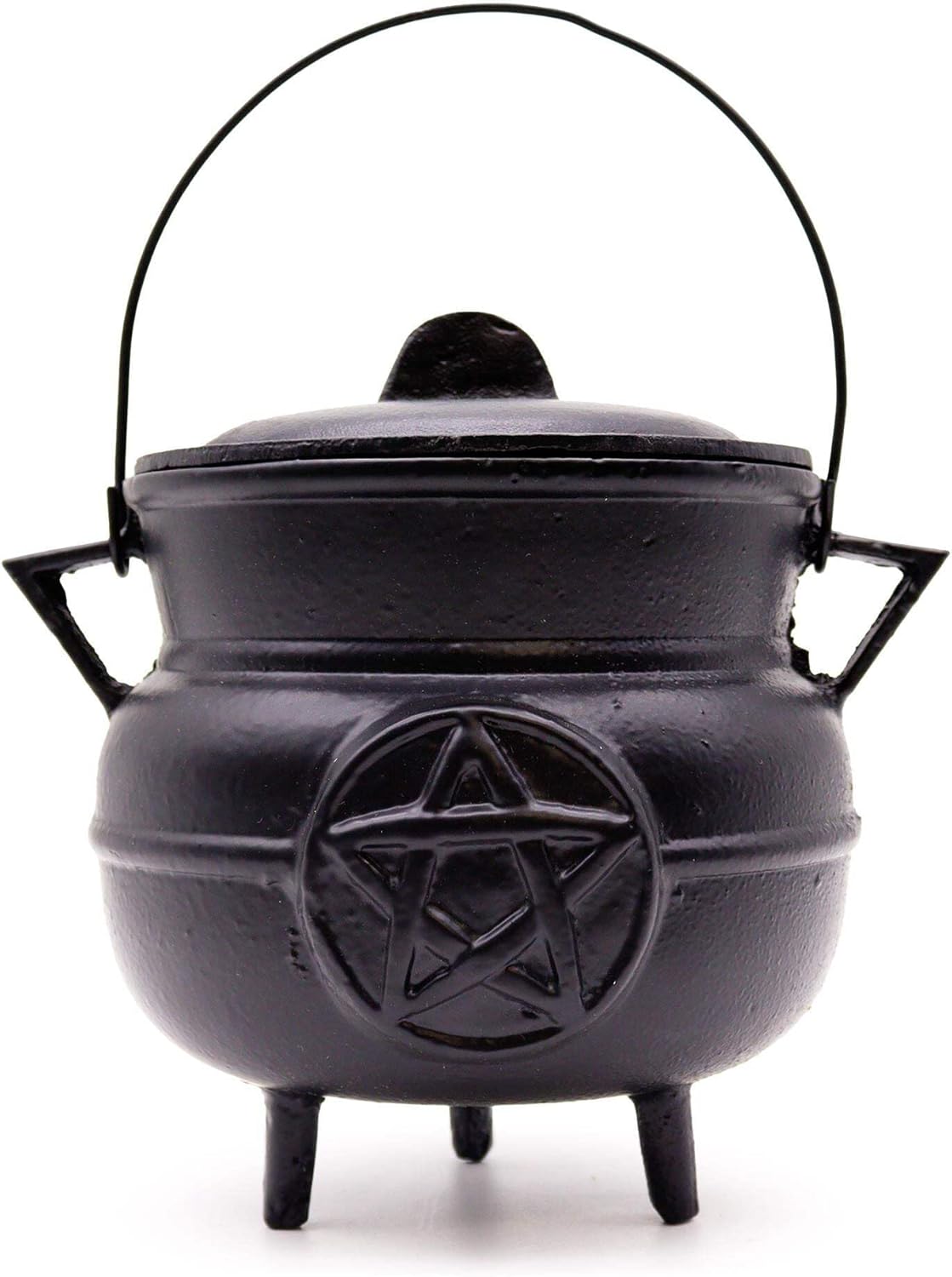 Cauldron Cast Iron with Pentagram Star Design 21cm x 15cm