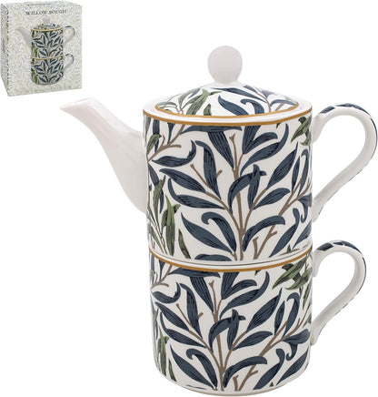 William Morris China Tea for 1 Set Willow Bough Pattern Gift Idea