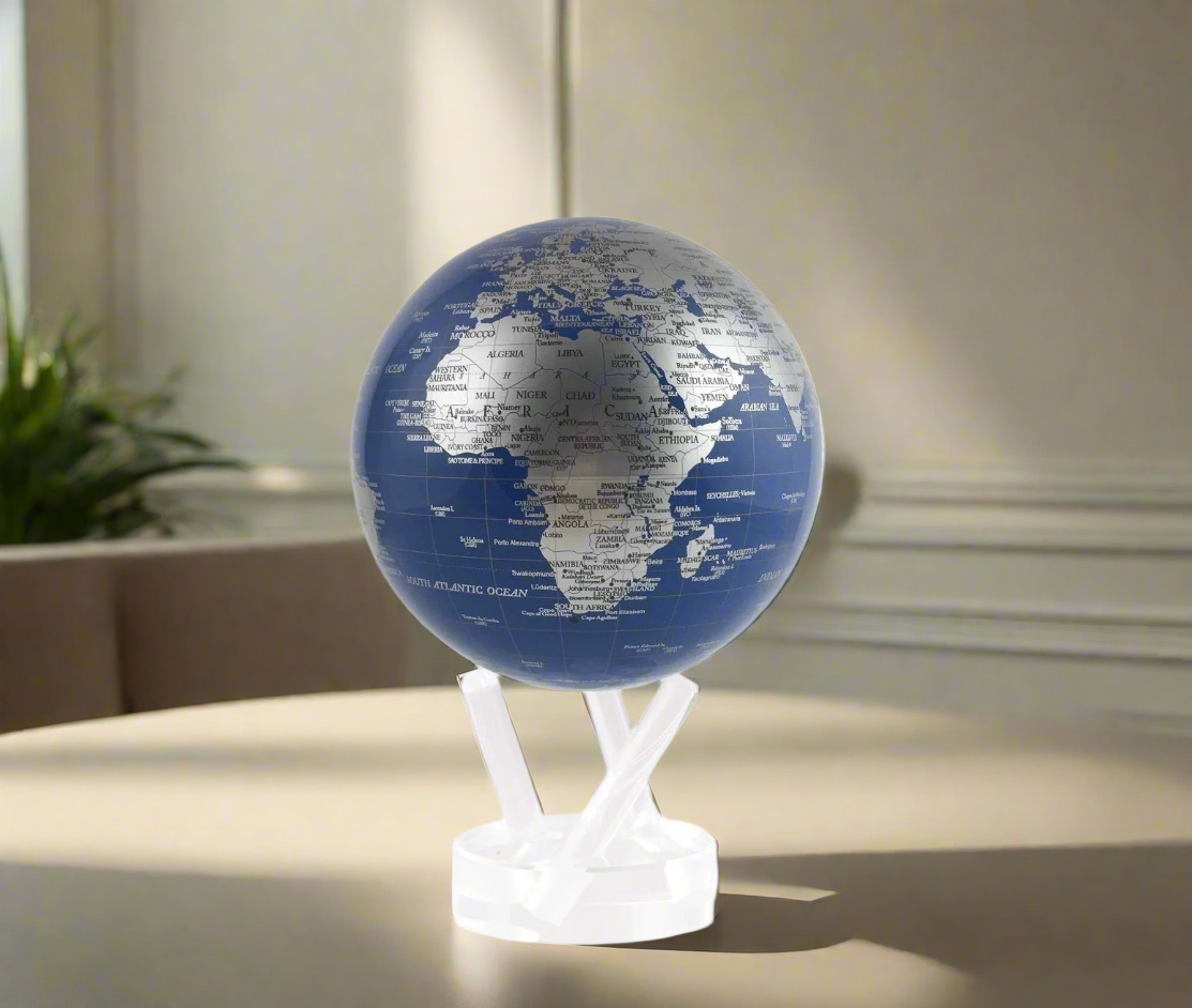 MOVA Blue & Silver 4.5" Globe