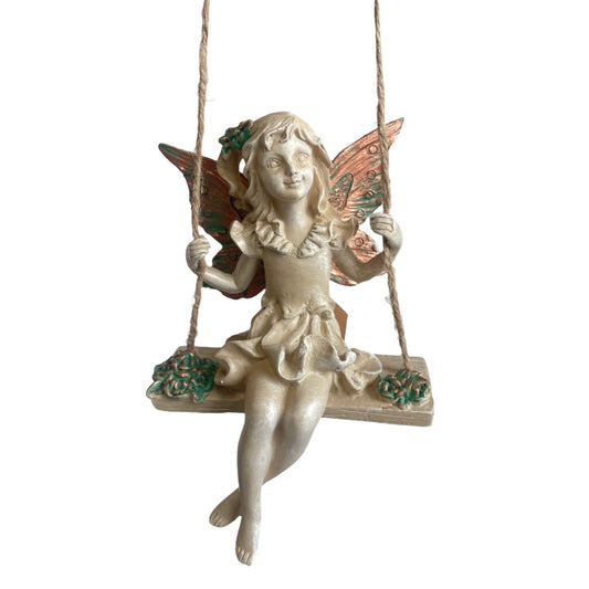 Fairy Hanging Swing Garden Decor Forest Fairy Figurine