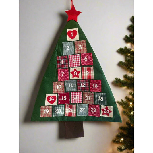 Fabric Christmas Tree Advent Calendar