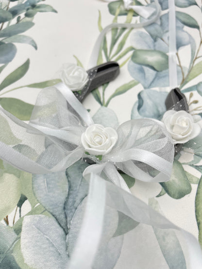 Wedding Good Luck Gift Lucky Real Pony Horseshoe White Roses