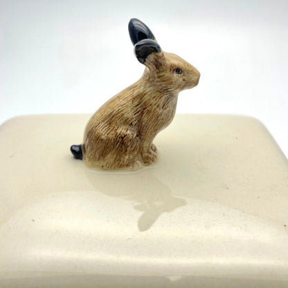 Hare Butter Dish