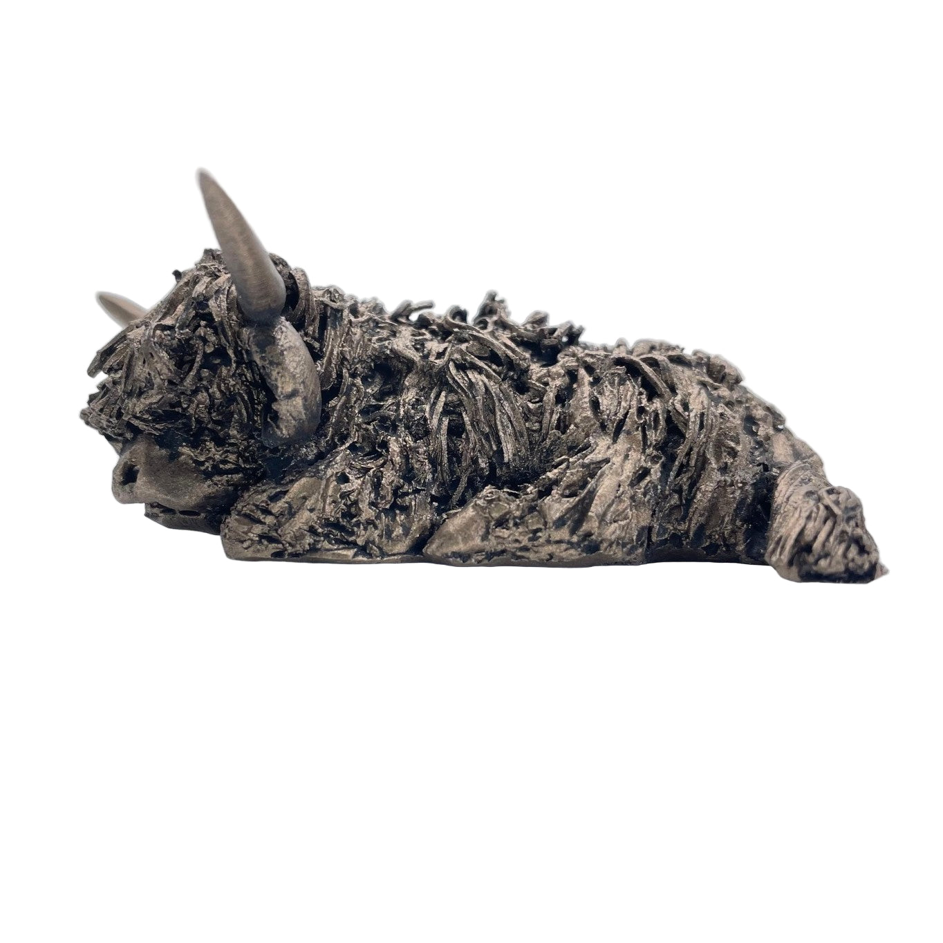 Frith - Morag Miniature Highland Cow Sitting Sculpture By Veronica Ballan - Present Days