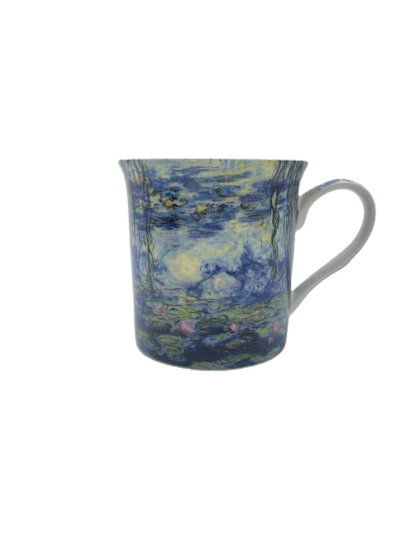 Monet Set of 4 China Mugs 2 Designs Poppies & Water Lily Pond