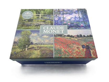 Monet Set of 4 China Mugs 2 Designs Poppies & Water Lily Pond