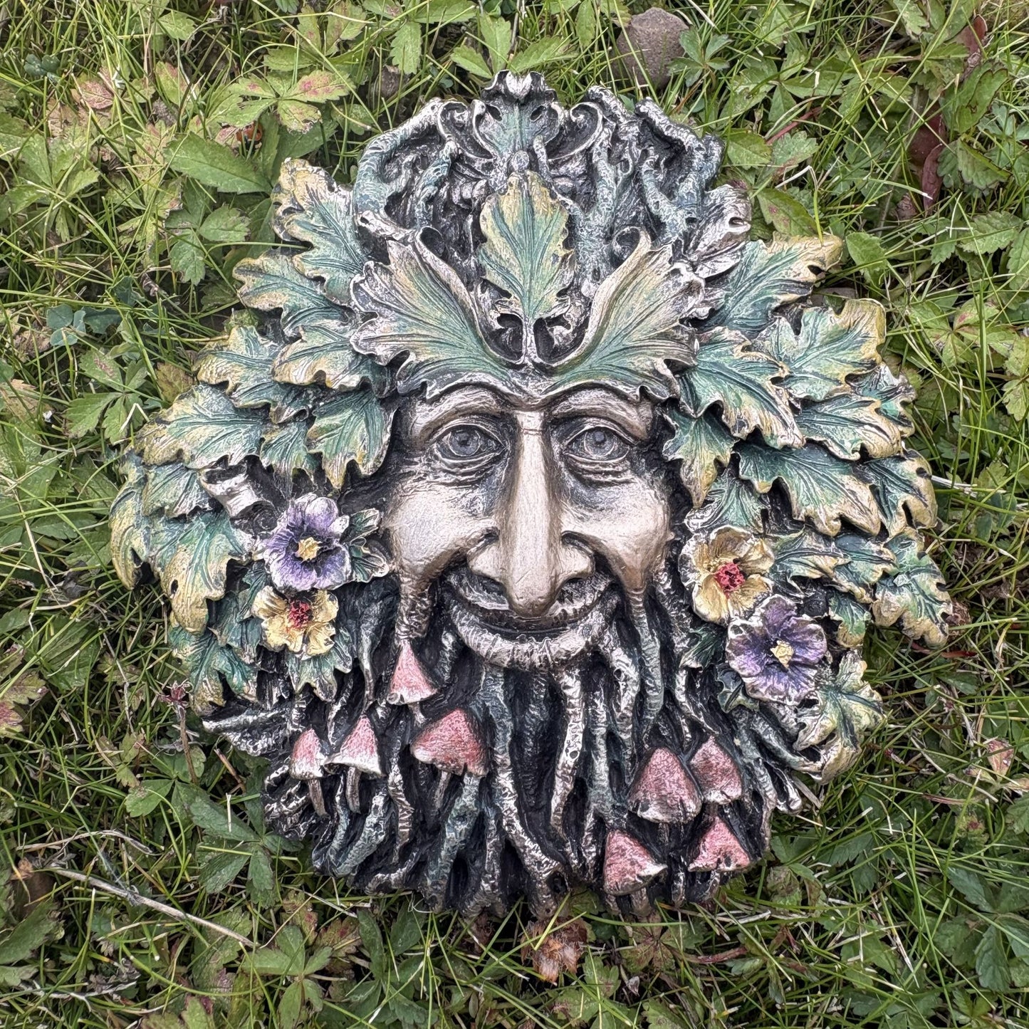 Greenman Rugosa Garden Wall Plaque Veronese Design