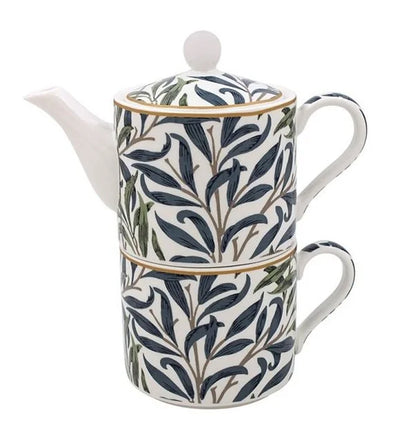 William Morris China Tea for 1 Set Willow Bough Pattern Gift Idea