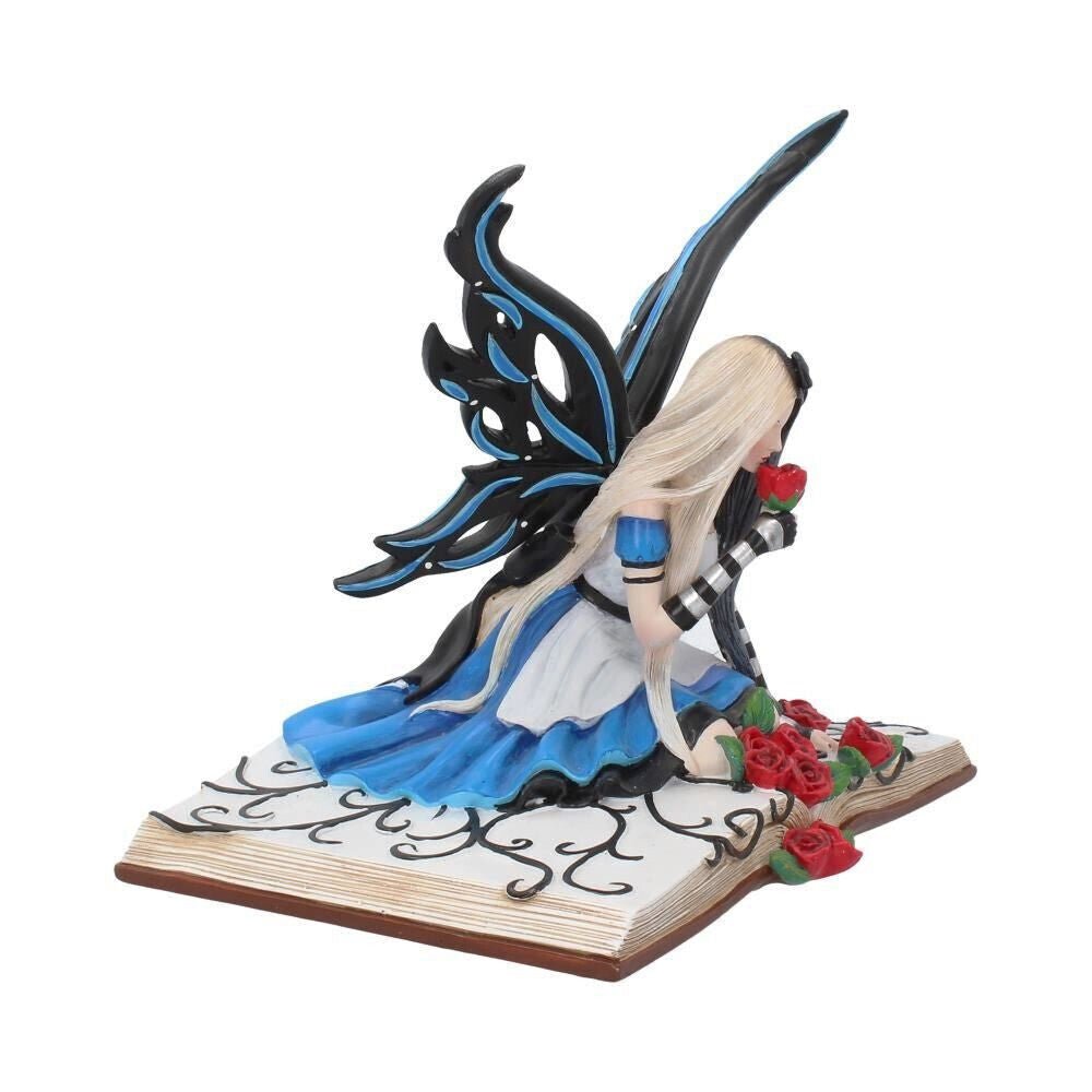 Alice In Wonderland Fairy Figurine Alice Knelt On Book
