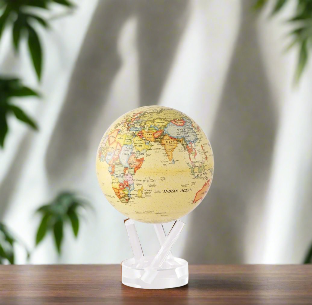 MOVA Antique Beige Map 4.5" Globe