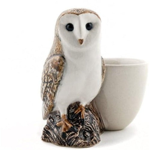 Barn Owl with Egg Cup